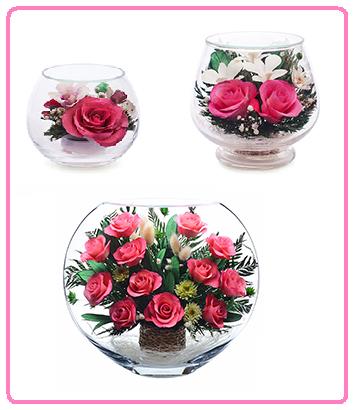 Купить новинку Цветы в стекле в интернет-магазине shikkra.ru